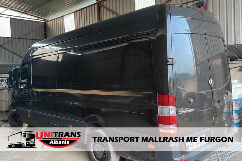 Uni Trans Transport me furgon, Marrje dhe dorezim me kamion, Marrje paletash kudo ndodhen, Magazinim dhe shperndarje ushqimore, Makine me xhumbo, Makine me xhumbo me rimorkio